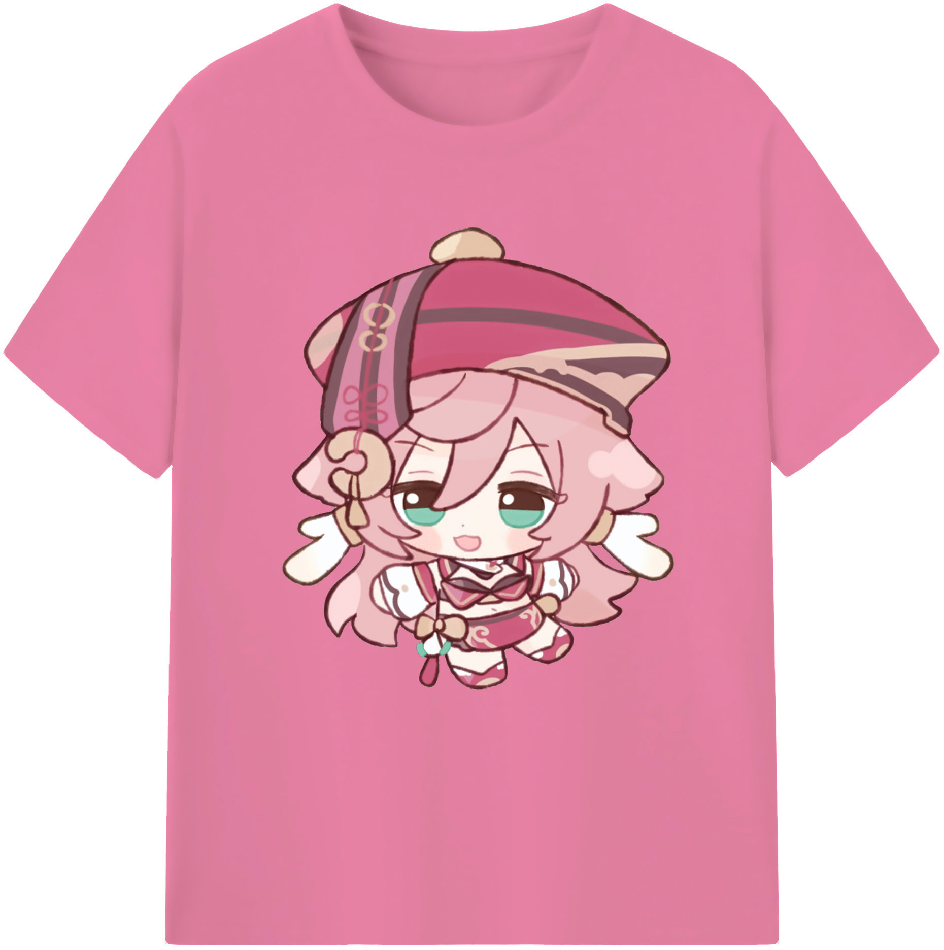 げんし神 ヤンフェイ genshin Yanfei 綿100％半袖Tシャツ（フロントプリント）